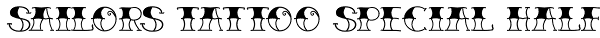 Sailors Tattoo Special Half Font