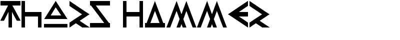 Thors Hammer Font