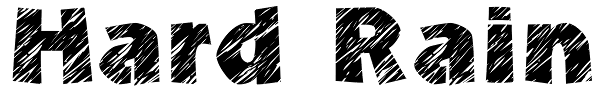 Hard Rain Font