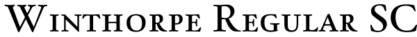 Winthorpe Regular SC Font
