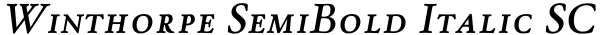 Winthorpe SemiBold Italic SC Font