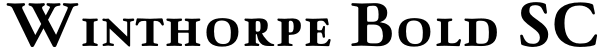 Winthorpe Bold SC Font