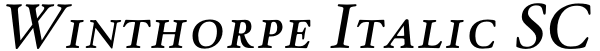 Winthorpe Italic SC Font