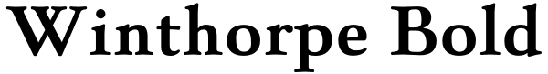 Winthorpe Bold Font