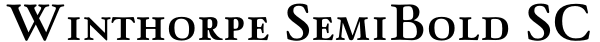Winthorpe SemiBold SC Font