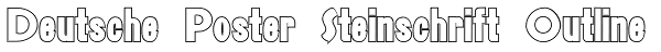 Deutsche Poster Steinschrift Outline Font