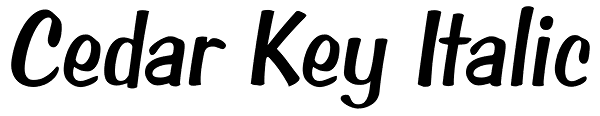 Cedar Key Italic Font