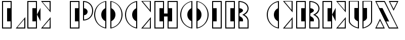 Le Pochoir Creux Font