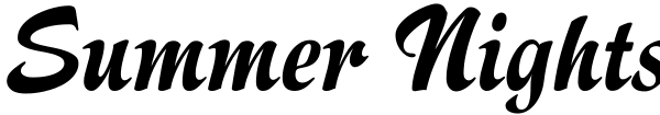 Summer Nights Font