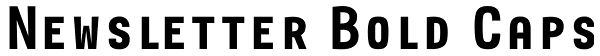 Newsletter Bold Caps Font
