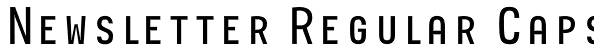 Newsletter Regular Caps Font