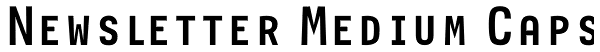Newsletter Medium Caps Font