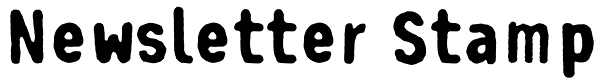 Newsletter Stamp Font