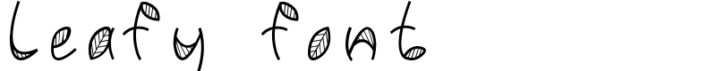 Leafy font Font