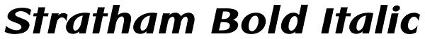 Stratham Bold Italic Font