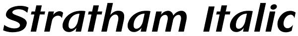 Stratham Italic Font