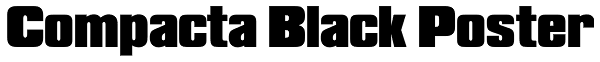Compacta Black Poster Font