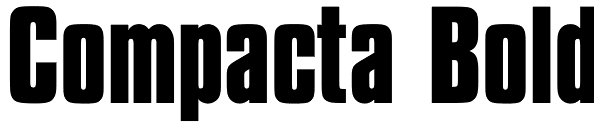 Compacta Bold Font