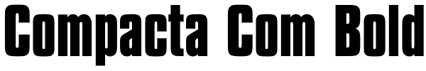 Compacta Com Bold Font