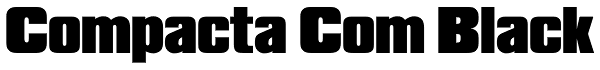 Compacta Com Black Font