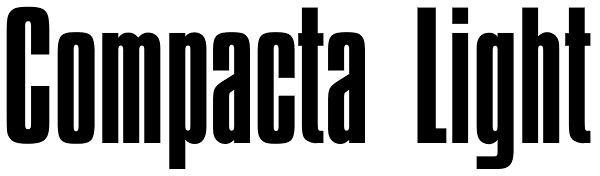 Compacta Light Font