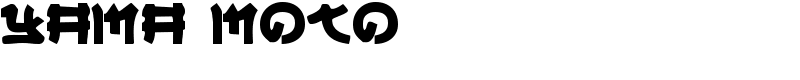 Yama Moto Font