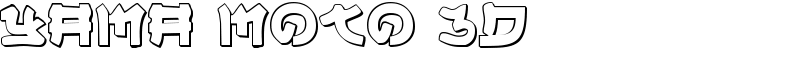 Yama Moto 3D Font