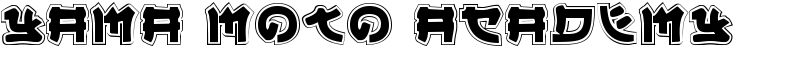 Yama Moto Academy Font