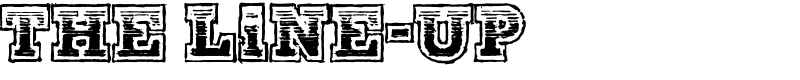 The Line-Up Font