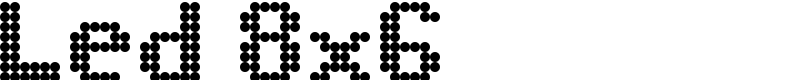 Led 8x6 Font