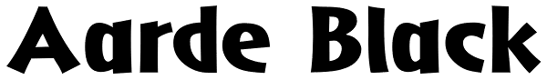 Aarde Black Font