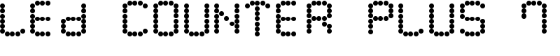 LED Counter Plus 7 Font