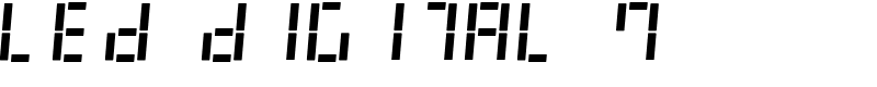 LED Digital 7 Font