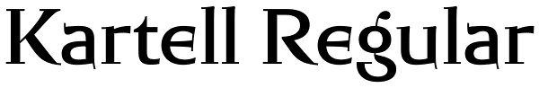 Kartell Regular Font