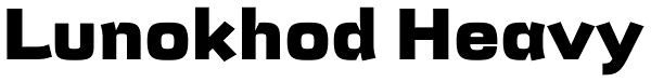 Lunokhod Heavy Font