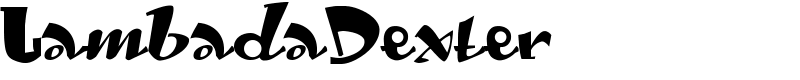 LambadaDexter Font