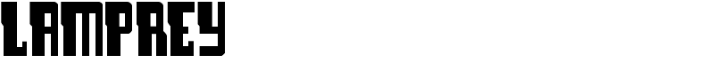 Lamprey Font