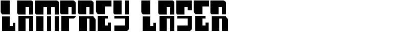 Lamprey Laser Font