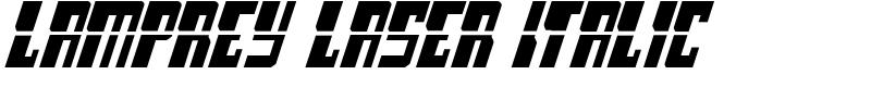 Lamprey Laser Italic Font