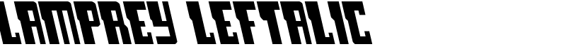 Lamprey Leftalic Font