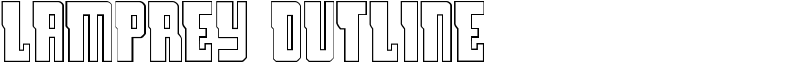 Lamprey Outline Font