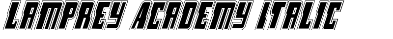 Lamprey Academy Italic Font