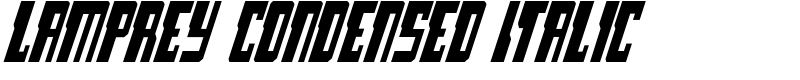 Lamprey Condensed Italic Font