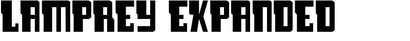 Lamprey Expanded Font