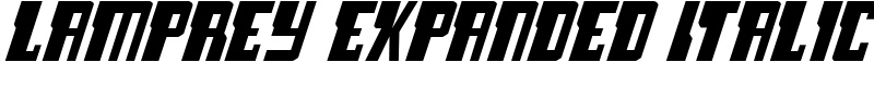 Lamprey Expanded Italic Font