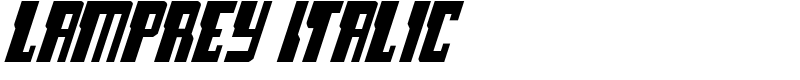 Lamprey Italic Font