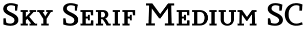 Sky Serif Medium SC Font