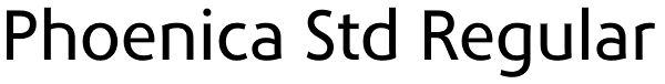 Phoenica Std Regular Font