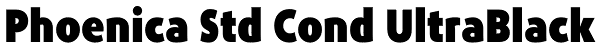 Phoenica Std Cond UltraBlack Font