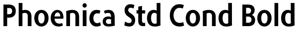 Phoenica Std Cond Bold Font